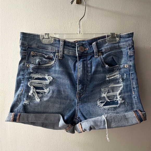 American Eagle Outfitters Pants - American Eagle Outfitters Ripped Blue Jean Shorts